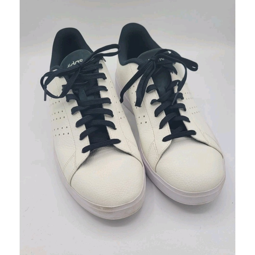 Adidas Advantage 2.0 Mens Size 13 White Black Cloud Foam Comfort Sneakers